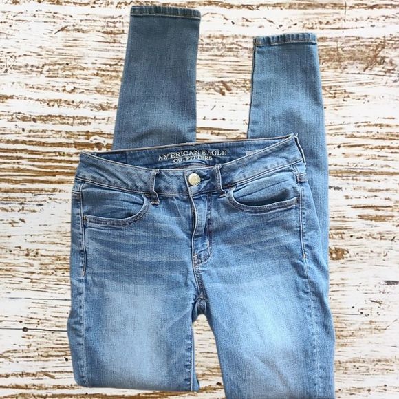 American Eagle skinny jeggings size 4 long - Picture 1 of 6
